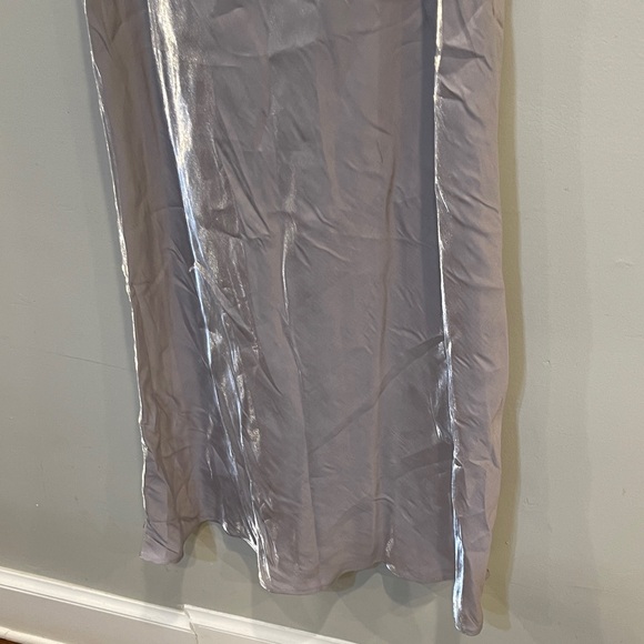NWT Wild Fable Women's Size XL Iridescent Maxi Slip Dress Silver - Picture 6 of 9